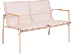 Set da giardino con tavolo 4 posti LEDRO Metallo Beige