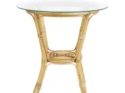 Set da giardino con tavolo 4 posti SIBARI Rattan Naturale