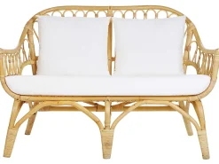 Set da giardino con tavolo 4 posti SIBARI Rattan Naturale