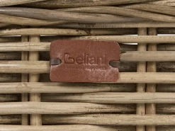 Set da giardino con tavolo 4 posti VARALLO Lato Sinistro Modulare Rattan Grigio