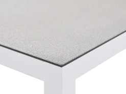 Set da giardino con tavolo 5 posti BORELLO Metallo Bianco