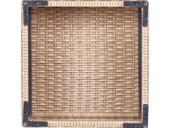 Set da giardino con tavolo 8 posti XXL Lato destro Modulare Rattan sintetico (PE) Beige sabbia