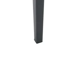 Set da giardino con tavolo 4 posti SCIACCA Metallo Grigio