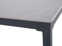 Set da giardino con tavolo 4 posti SCIACCA Metallo Grigio