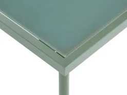 Set da giardino con tavolo 4 posti MOLVENO Metallo Beige/Verde