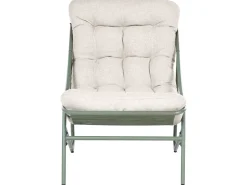 Set da giardino con tavolo 4 posti MOLVENO Metallo Beige/Verde
