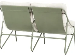 Set da giardino con tavolo 4 posti MOLVENO Metallo Beige/Verde