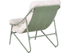 Set da giardino con tavolo 4 posti MOLVENO Metallo Beige/Verde