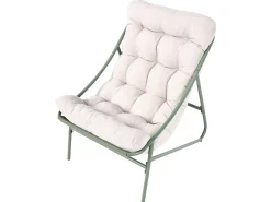 Set da giardino con tavolo 4 posti MOLVENO Metallo Beige/Verde
