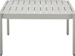 Set da giardino con tavolo 2 posti TERRACINA Metallo Grigio chiaro