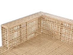 Set da giardino con tavolo 4 posti CALASETTA Lato destro Rattan sintetico (PE) Beige