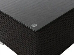 Set da giardino con tavolo 8 posti XXL Lato destro Modulare Rattan sintetico (PE) Marrone scuro