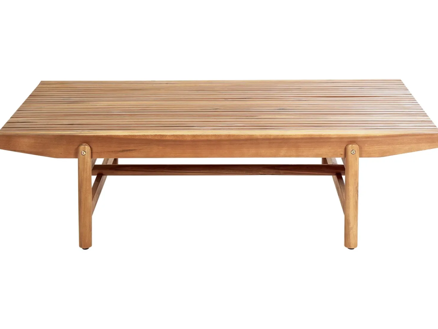 Set da giardino con tavolo 4 posti GIAVENO Legno d'acacia Bianco sporco