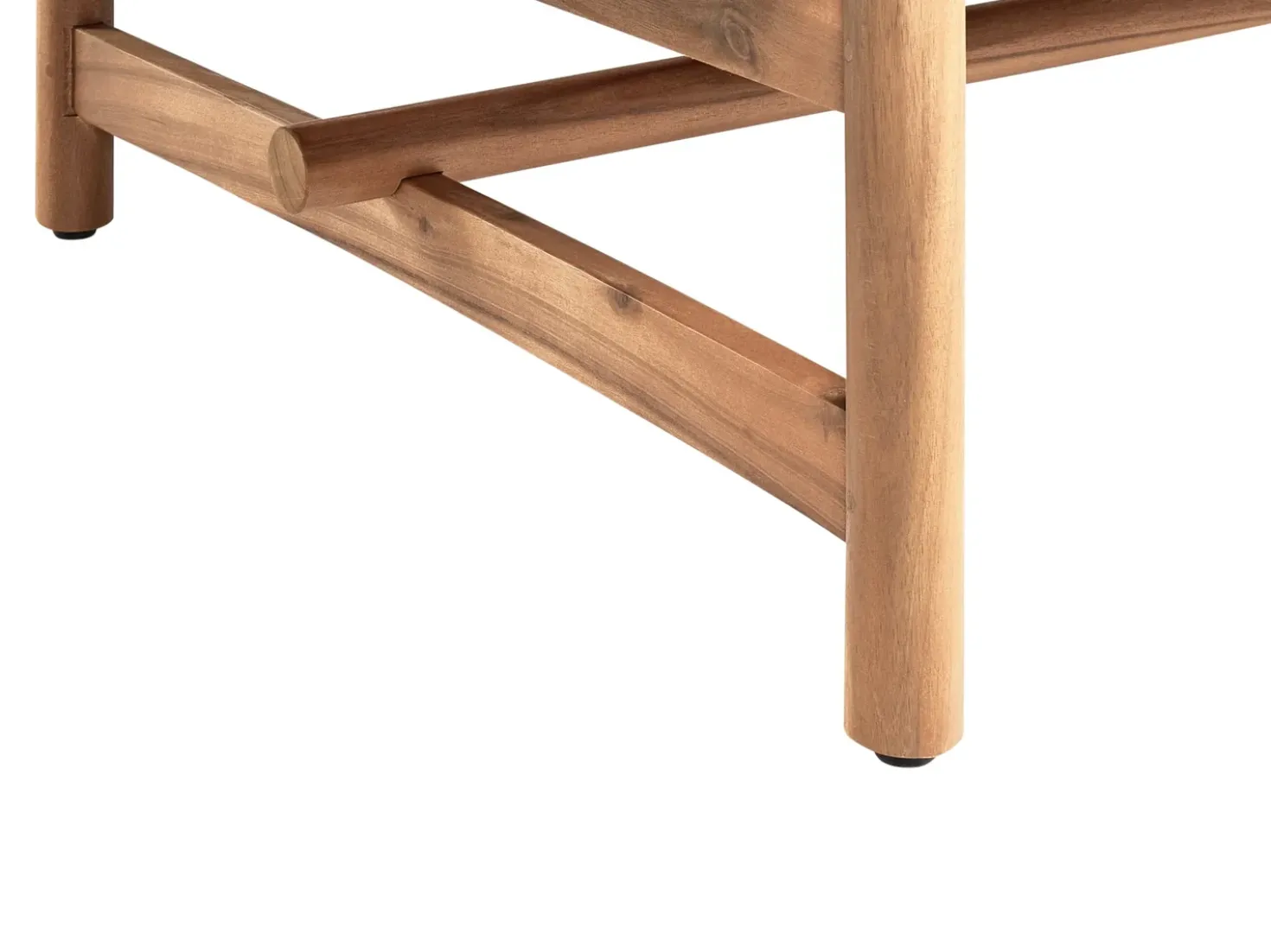 Set da giardino con tavolo 4 posti GIAVENO Legno d'acacia Bianco sporco