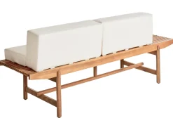 Set da giardino con tavolo 4 posti GIAVENO Legno d'acacia Bianco sporco