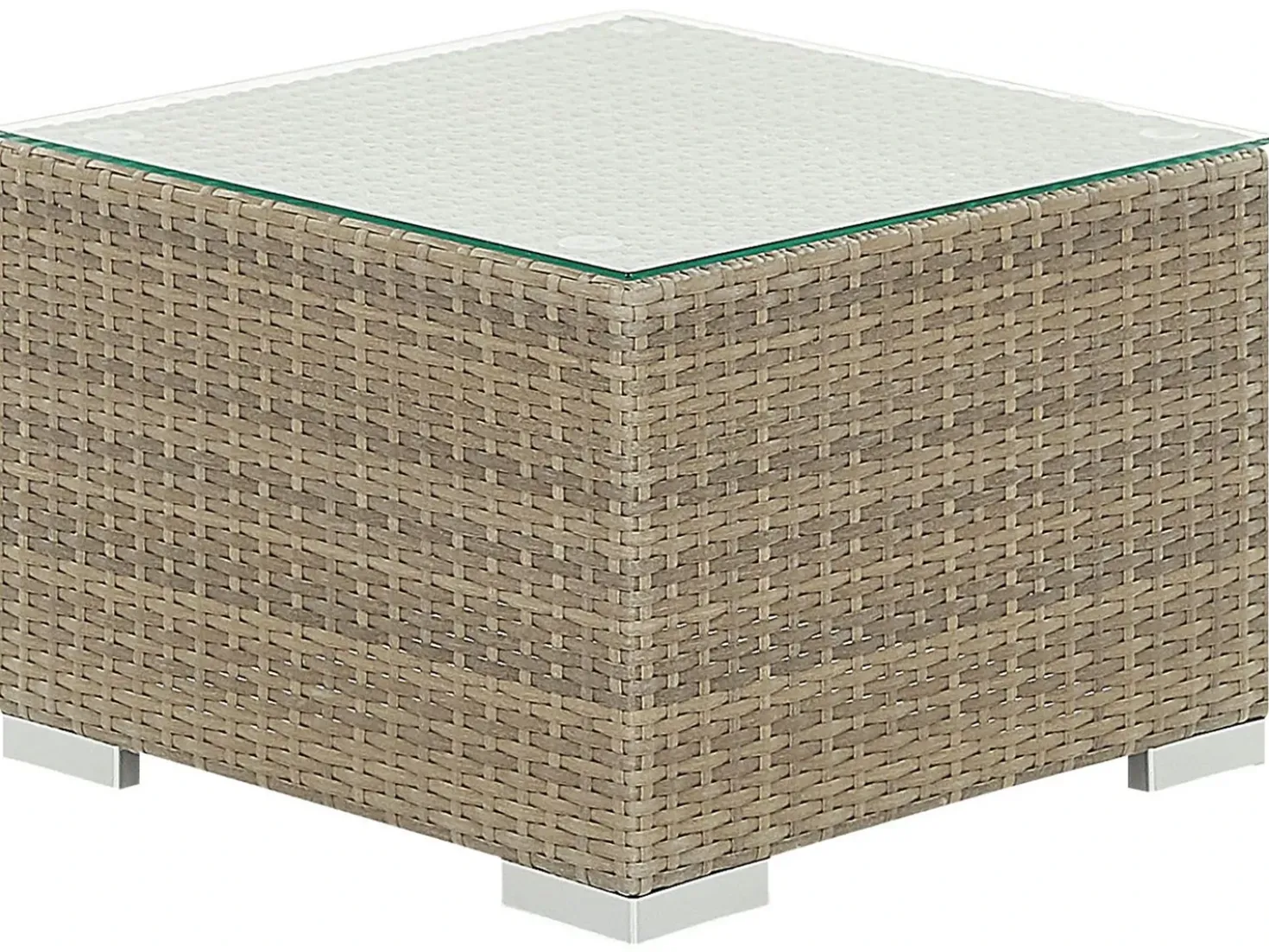 Set da giardino con tavolo 8 posti MAESTRO Modulare Rattan sintetico (PE) Marrone chiaro