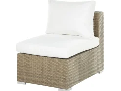 Set da giardino con tavolo 8 posti MAESTRO Modulare Rattan sintetico (PE) Marrone chiaro