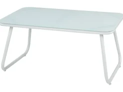 Set da giardino con tavolo 4 posti POMONTE Metallo Bianco