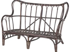 Set da giardino con tavolo 4 posti BRINDISI Rattan Marrone scuro