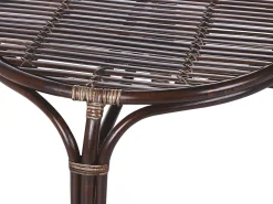 Set da giardino con tavolo 4 posti BRINDISI Rattan Marrone scuro