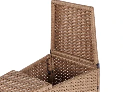 Set da giardino con tavolo 9 posti SEVERO Rattan sintetico (PE) Beige sabbia