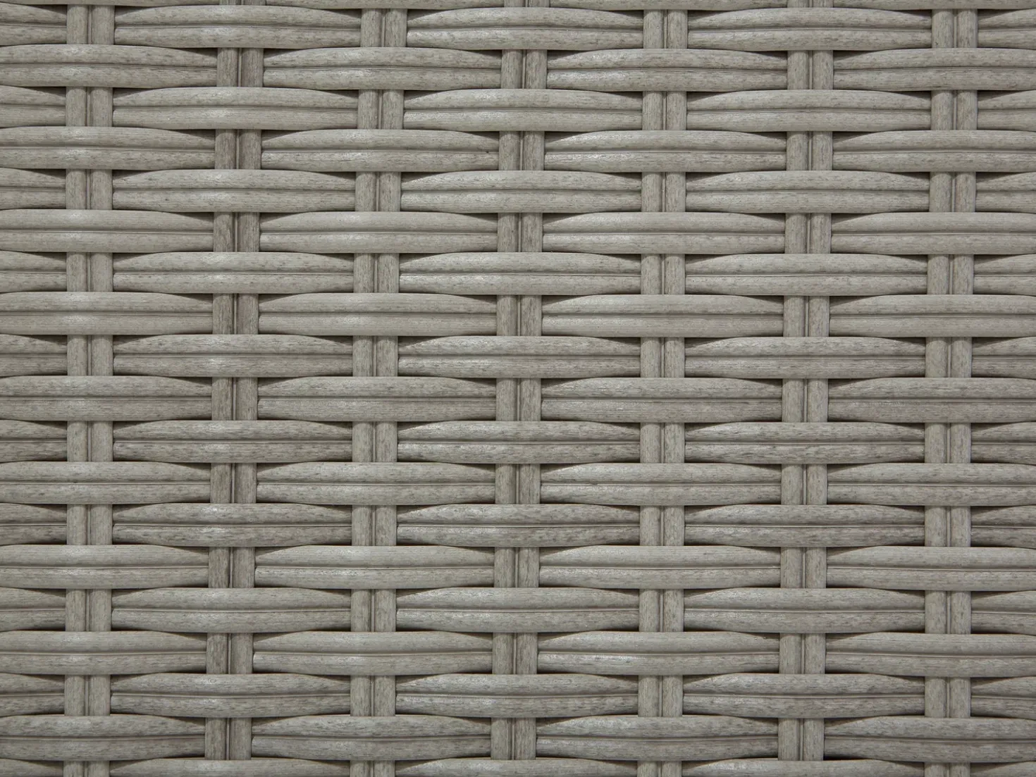 Set da giardino con tavolo 8 posti XXL Lato destro Modulare Rattan sintetico (PE) Grigio