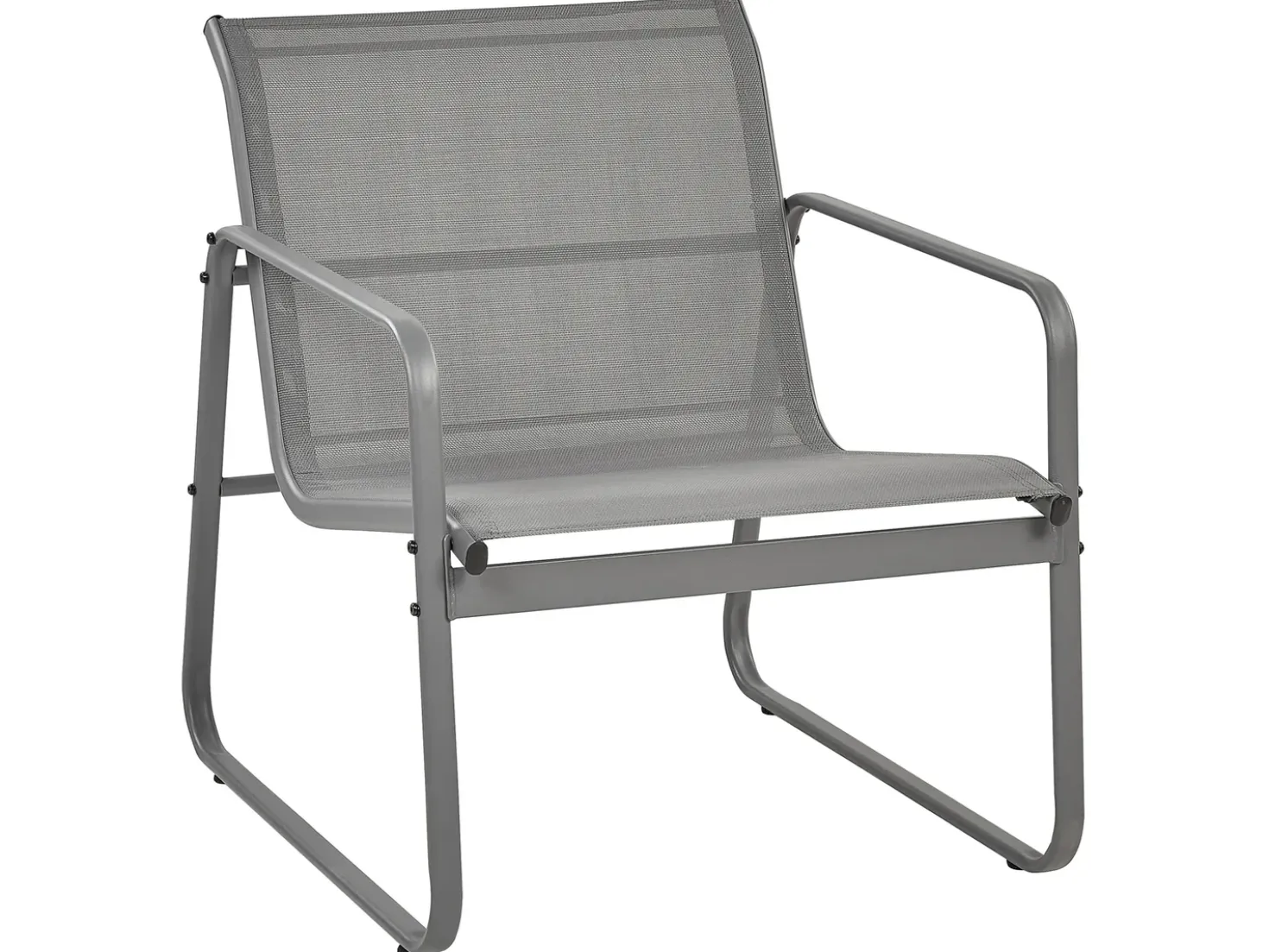 Set da giardino con tavolo 4 posti BARREA Metallo Grigio