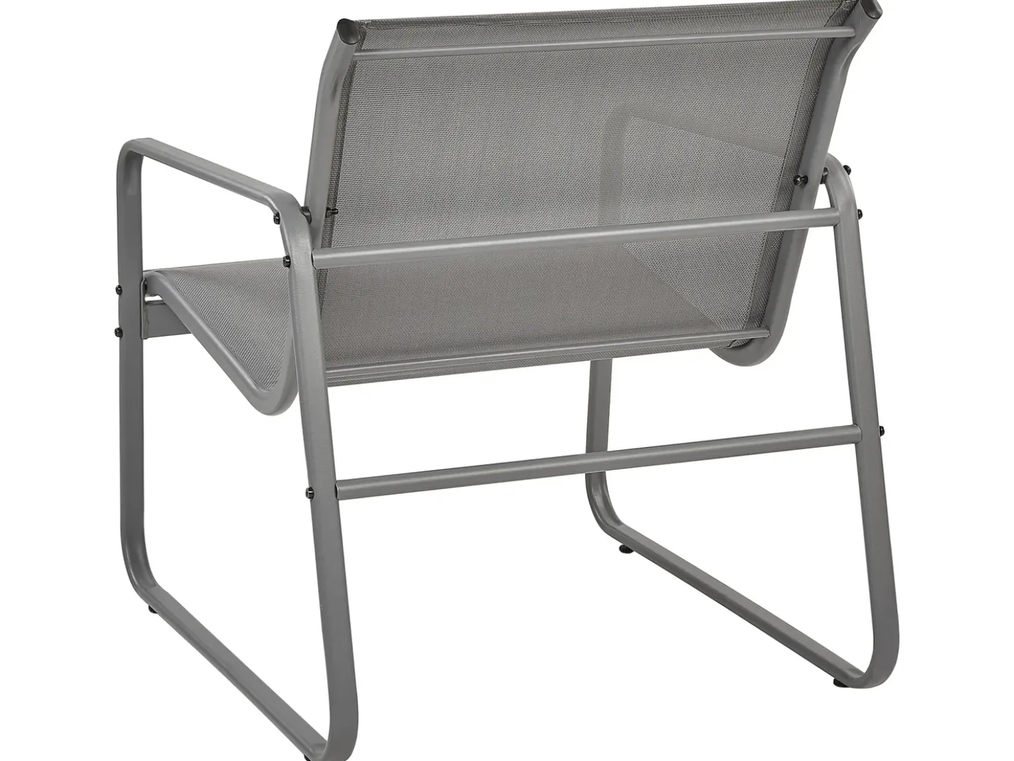 Set da giardino con tavolo 4 posti BARREA Metallo Grigio