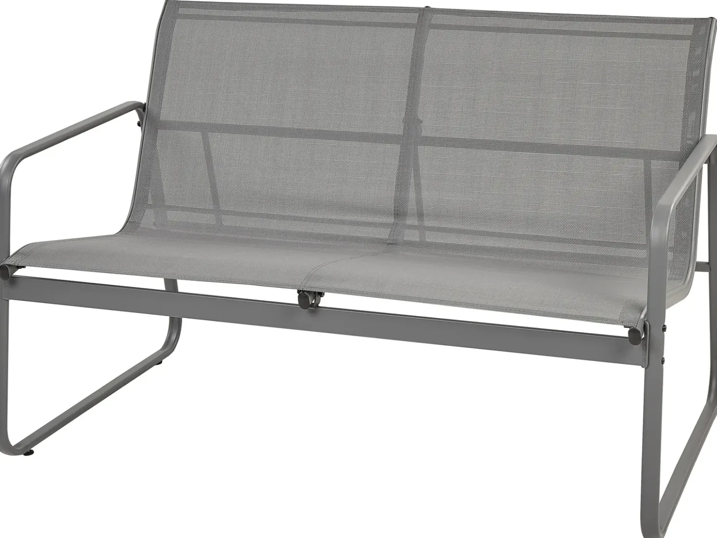 Set da giardino con tavolo 4 posti BARREA Metallo Grigio