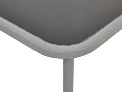 Set da giardino con tavolo 4 posti BARREA Metallo Grigio
