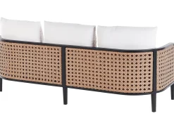 Set da giardino con tavolo 5 posti MONTEFALCO Metallo Bianco