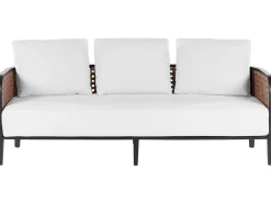 Set da giardino con tavolo 5 posti MONTEFALCO Metallo Bianco