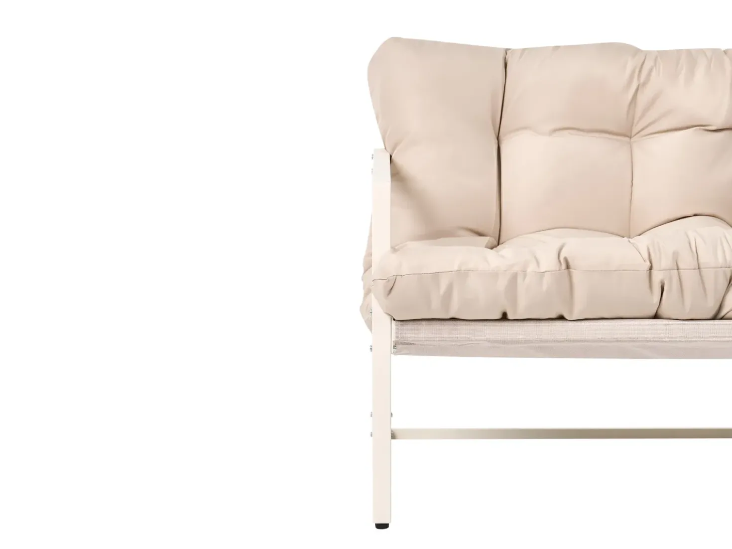 Set da giardino con tavolo 4 posti GARDA Metallo Beige