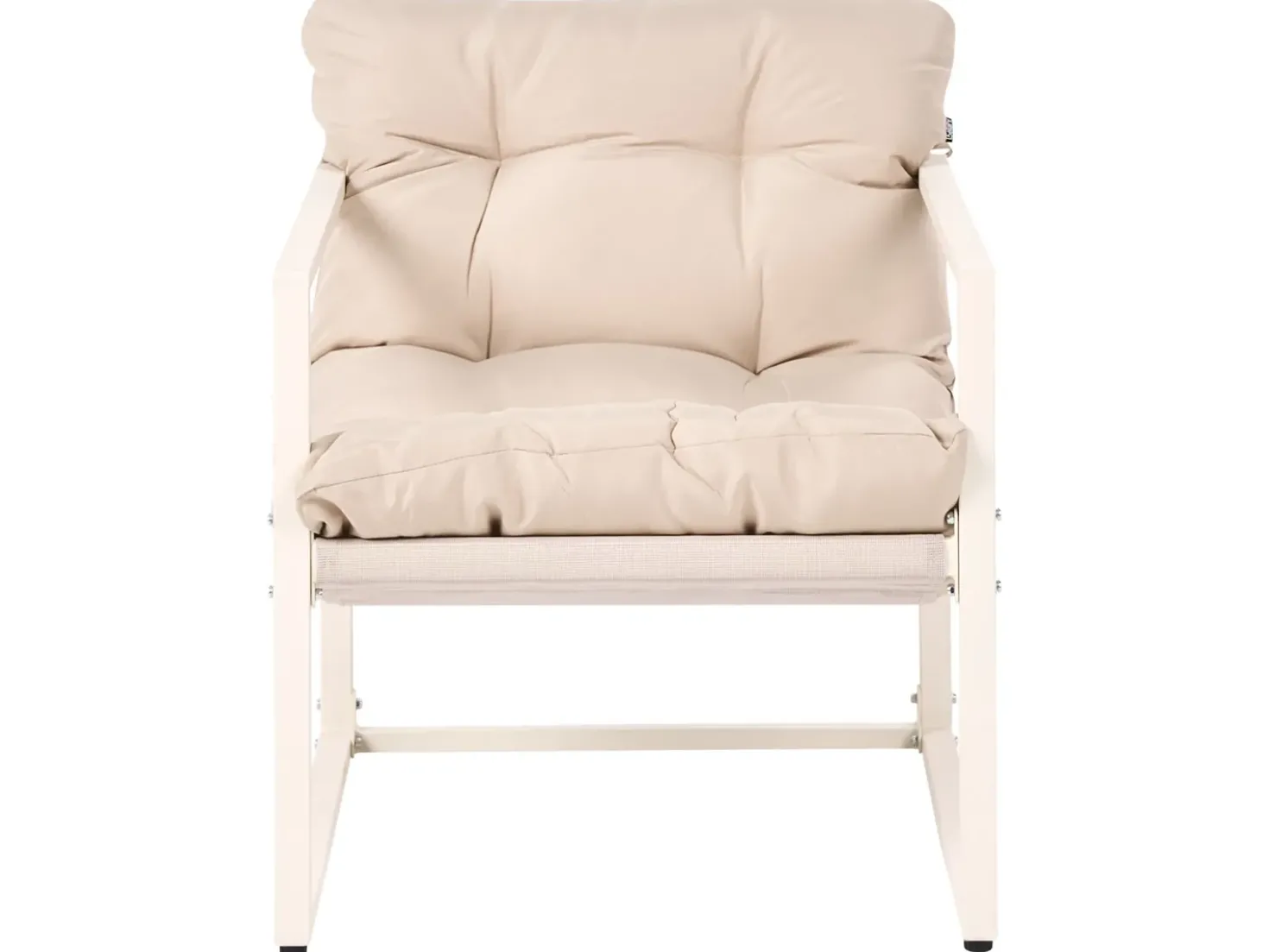 Set da giardino con tavolo 4 posti GARDA Metallo Beige