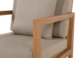 Set da giardino con tavolo 7 posti PATAJA Legno di acacia certificato Marrone chiaro