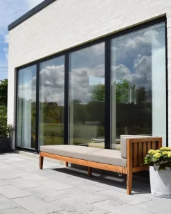 Set da giardino con tavolo 7 posti PATAJA Legno di acacia certificato Marrone chiaro