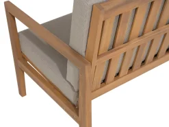 Set da giardino con tavolo 7 posti PATAJA Legno di acacia certificato Marrone chiaro