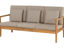 Set da giardino con tavolo 7 posti PATAJA Legno di acacia certificato Marrone chiaro