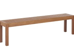 Set da pranzo da giardino con panche 6 posti MONSANO Legno d'eucalipto Marrone