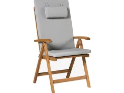 Set da pranzo da giardino 6 posti JAVA PREMIUM Legno d'acacia Grigio chiaro