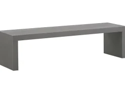 Set da pranzo da giardino con panche 4 posti TARANTO Cemento Grigio