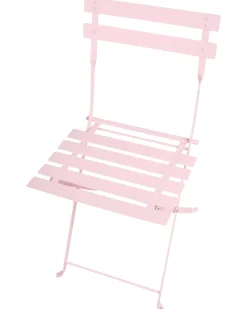 Set da pranzo da giardino 4 posti FIORI Pieghevole Metallo Rosa pastello