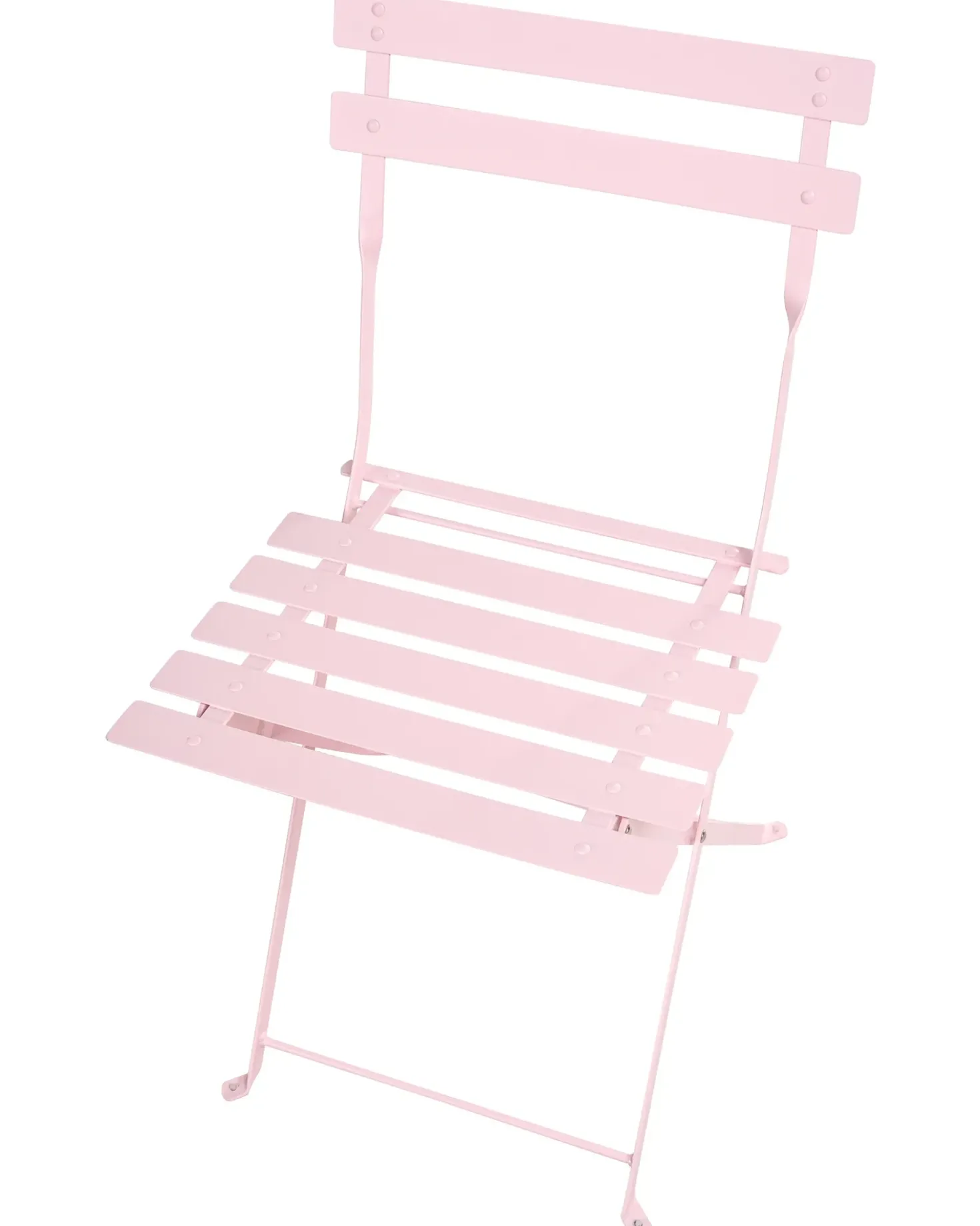 Set da pranzo da giardino 4 posti FIORI Pieghevole Metallo Rosa pastello