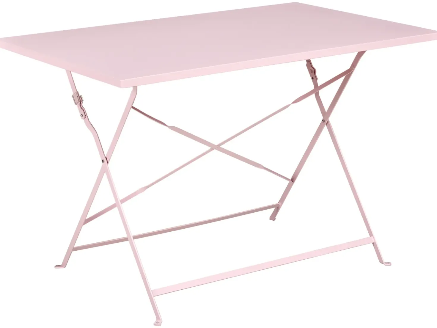 Set da pranzo da giardino 4 posti FIORI Pieghevole Metallo Rosa pastello