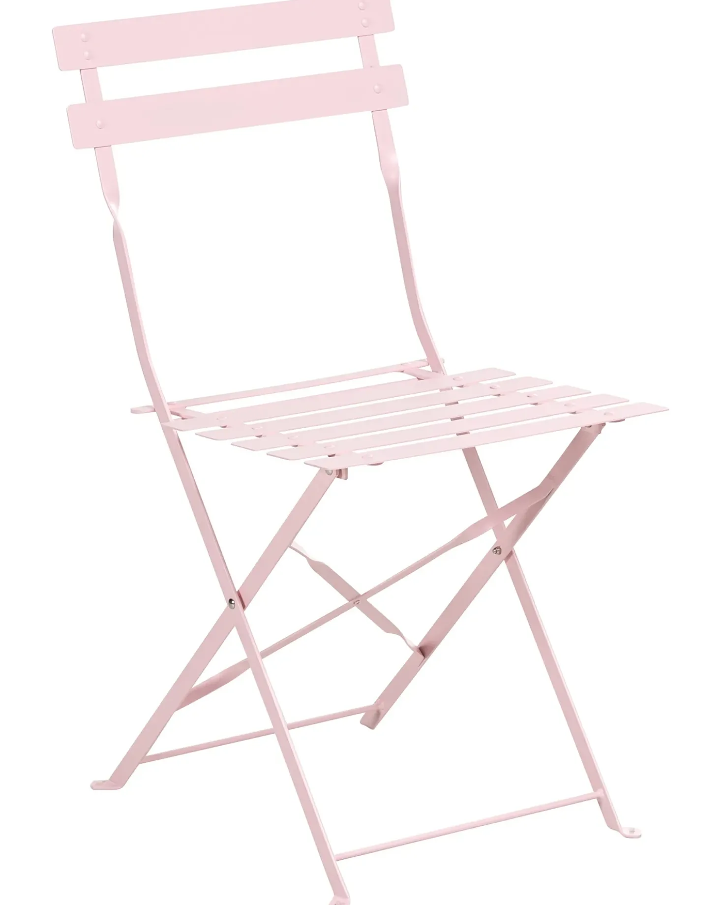 Set da pranzo da giardino 4 posti FIORI Pieghevole Metallo Rosa pastello