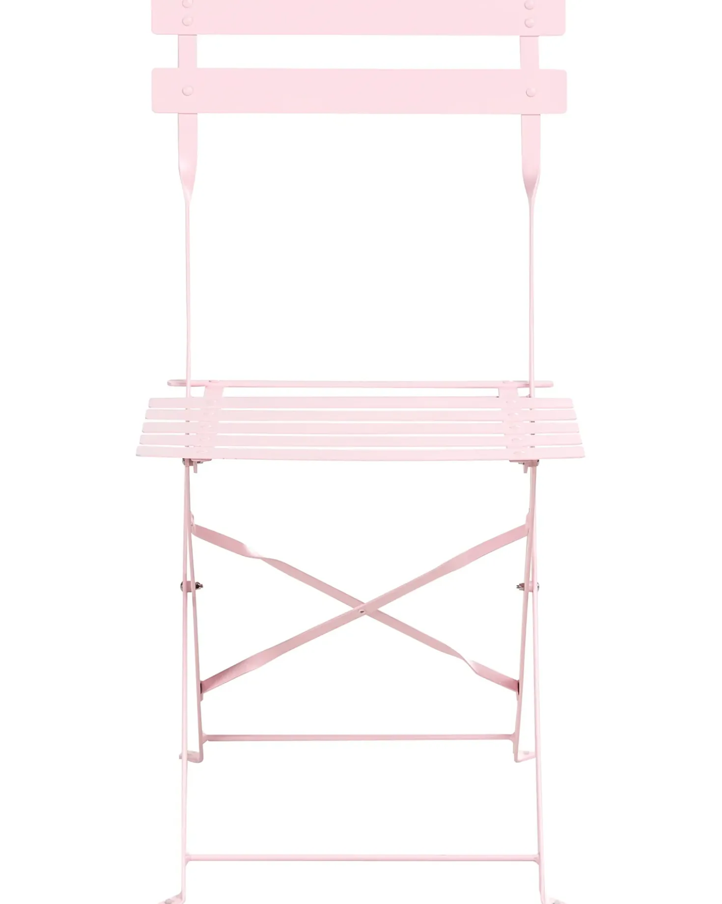 Set da pranzo da giardino 4 posti FIORI Pieghevole Metallo Rosa pastello