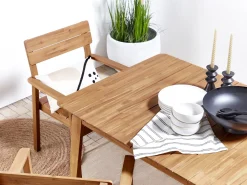 Set da pranzo da giardino 4 posti FORNELLI Legno d'acacia Marrone