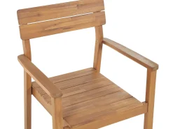 Set da pranzo da giardino 4 posti FORNELLI Legno d'acacia Marrone