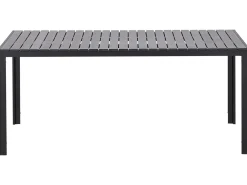 Set da pranzo da giardino con panche 6 posti NARDO Nero