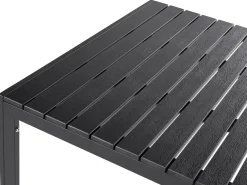 Set da pranzo da giardino con panche 6 posti NARDO Nero